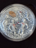 5$ NIUE 2 oz srebro Wiedźmin Krew Elfów 2021 mennicza