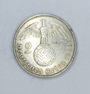 NIEMCY - III RZESZA - 2 REICHSMARK 1938 E (1) - Muldenhutten - Hindenburg
