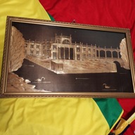 obrazy obraz słomka widok pałac wies wodociag obraz świety zestaw tryptyk