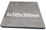 Blacha stalowa płaskownik formatka z blachy 8mm 120x300mm