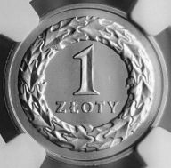 1 złoty 1990 NGC MS 65