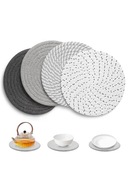 PODKŁADKI NA STÓŁ BAWEŁNIANE POD GARNKI TALERZE 4 SZT