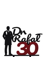 topper na tort dekoracja urodziny personalizacja LEKARZ!!!