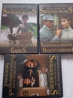 Samotna cyklistka i inne Sherlock Holmes 5,6,7 6 filmów DVD 3 płyty 335 m.