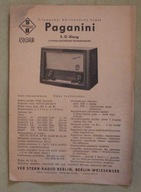 Paganini 3 - D - Klang - ODBIORNIK, RADIO - Instrukcja obsługi + SCHEMAT