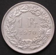 Szwajcaria 1 frank 1970