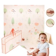 MATA PIANKOWA SKŁADANA DWUSTRONNA DLA DZIECI XXL DUŻA 200X180 CM GRUBA 1CM