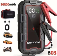 Booster Samochodowy BSMOOM B03 6000A Rozrusznik Powerbank Latarka 26800mAh
