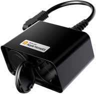 Meross MSS620 Inteligentne Gniazdo Zewnętrzne Czarne Podwójne