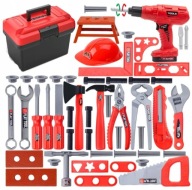 ZESTAW NARZĘDZI DLA DZIECI WIERTARKA SKRZYNKA MAJSTERKOWICZA ZABAWKA