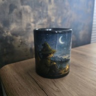 Czarny Kubek Ceramiczny Włóczykij