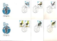 ZSRR 1982, FDC 6kop. ptaki, Kongres Ornitolog. orzeł bielik, bekas biegus