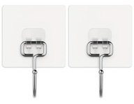 HACZYKI WIESZAKI SAMOPRZYLEPNY ŁAZIENKOWY KUCHENNY PRZEZROCZYSTY 2 SZT.