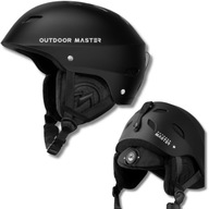 Kask Narciarski Snowboardowy OutdoorMaster KELVIN Rozmiar L Czarny