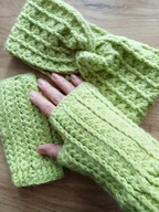 Opaska i mitenki- Hand made