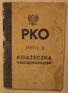 PKO - KSIĄŻECZKA OSZCZĘDNOŚCIOWA - ORYGINALNE PIECZĄTKI - PKO 1952 rok