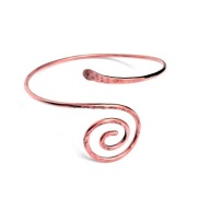 Bransoleta - opaska z czystej, polskiej miedzi - spiralna.