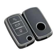 Szaro-srebrne etui na kluczyk – VW Passat Golf Polo Skoda Octavia Seat