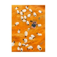 Plakat „Owce i Sen” – Artystyczna Dekoracja Pełna Symboliki