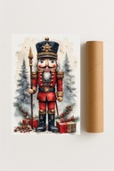 Plakat bez ramy 50x70cm Strażnik Świąt Boże Narodzenie zima dekoracja art