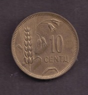 Litwa - 10 Centu 1925 rok