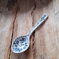 Łyzka 18 cm, Wzór kwiaty ceramika BOLESŁAWIEC