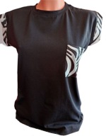Bluzka T-shirt zebra czarna r.uniwersalny