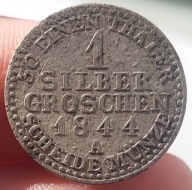 1 Grosz Srebrny 1844 A, Prusy
