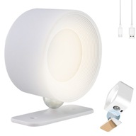 KINKIET LED 2000 MAH BEZPRZEWODOWA LAMPA ŚCIENNA LED Z OBROTOWYM 360°