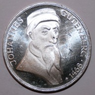 Niemcy 5 marek 1968 Gutenberg