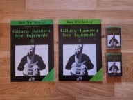 Gitara basowa bez tajemnic Andrzej Pluszcz 2 podręczniki + 2 kasety ZESTAW