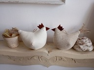 ZABAWNA KURA KWOKA DUŻA Z MATERIAŁU- DEKORACJA DOMU