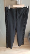 spodnie eleganckie damskie czarny ___38