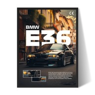 BMW M3 E36 Plakat/Obraz w Ramce 40x30cm Prezent dla faceta