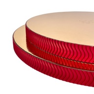 Podkład pod tort STYRODUR ZŁOTY 26 cm BOK Karbowany „Czerwona Fala 3D”
