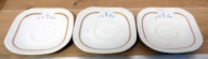 ORBIS - trzy stare reklamowe talerzyki porcelanowe .