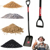 ŁOPATA SZUFLA DO PIASKU ZBOŻA ZIARNA PIASKOWA WĘGLA ŻWIRU METALOWA MOCNA