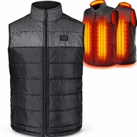 Afunso kamizelka podgrzewana | USB | Regulacja ciepła| czarno szara | XXL