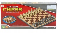 GRA SZACHY + WARCABY MAGNETYCZNE 2W1 ZESTAW PODRÓŻNE 21x21