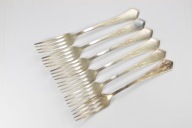 PIĘKNE POLSKIE WIDELCE NORBLIN i Ska XIX / XX w. 6 szt ZOBACZ!