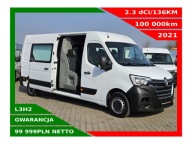 RENAULT MASTER L3H2 BRYGADÓWKA 7 OSÓB 2,3dCI/136KM KLIMATYZACJA TEMPOMAT