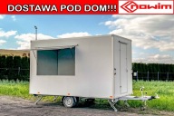 Przyczepa gastronomiczna od ręki 4m okazja prądy budka kebab burger kurczak