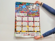 KALENDARZ ŚCIENNY 2026 * 34 finał WOŚP * gadżet * Łódź