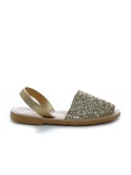 MARENAS, sandałki hiszpańskie, złote, rozm. 32