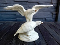 PRZEDWOJENNA PORCELANOWA FIGURKA ORZEŁ PTAKI PARA ORŁÓW - TURYNGIA