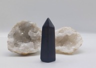 Unikat 52g naturalny Czarny kwarc obelisk stożek stojący 70mm