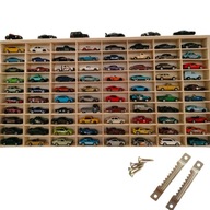 PÓŁKA NA HOT WHEELS AUTKA ORGANIZER RESORAKI TYPU SKLEJKA PREMIUM 80 miejsc