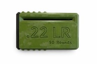 Pudełko .22LR CAMO – 50 szt – Army Green + Czarny – Klik co 5 – Box
