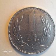1 zł.1981 rok, rzadka, bardzo ładna.