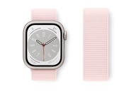 Pasek Apple Watch różowy nylon seria 1/2/3/4/5/6/7/8/9/10 se 42/44/45/46/49